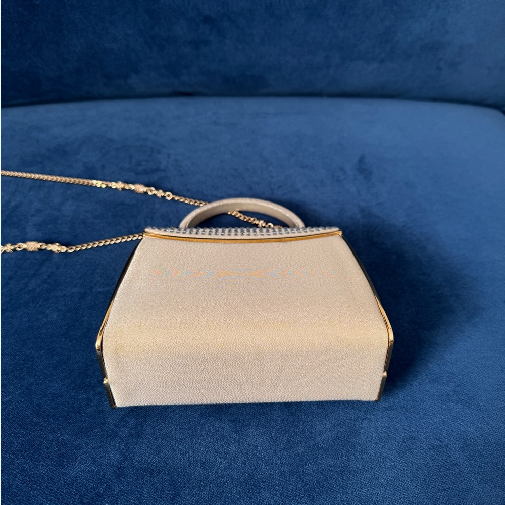 St. John Vintage‎ Mini top Handle Gold Evening Bag . - Picture 9 of 12
